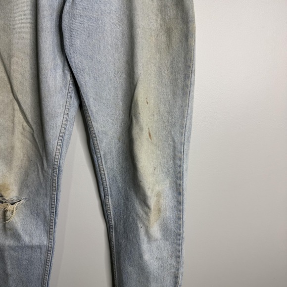 Levis 550 90's Jeans Mens 33x32 Blue Relaxed Tapered Leg Denim Light Wash - Picture 5 of 8